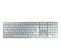CHERRY KC 6000 SLIM - Clavier - USB-C - AZERTY - Français - commutateur : CHERRY SX - argent