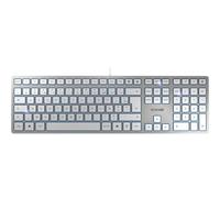 CHERRY KC 6000 SLIM - Clavier - USB - Français - commutateur : CHERRY SX - argent