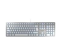 CHERRY KC 6000 SLIM - Clavier - USB - Pan Nordic - commutateur : CHERRY SX - argent
