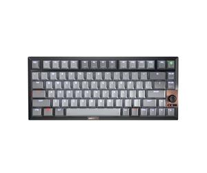 Cherry KW 300 MX Clavier mécanique noir | Compact remplaçable à chaud | Boîtier insonorisé | Multi-connexion | Commutateurs MX2A marron