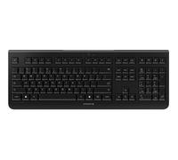 CHERRY Clavier sans fil KW 3000 – QWERTZ, touches silencieuses, Hotkey, pavé numérique, noir