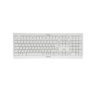 CHERRY KW 3000, Clavier sans Fil avec pavé numérique, Disposition Allemande (QWERTZ), Connexion Radio 2,4 GHz, Touches silencieuses, Design Plat, Alimenté par Batterie, Blanc grisé