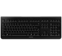 CHERRY KW 3000, Clavier sans fil avec pavé numérique, Disposition allemande (QWERTZ), Connexion radio 2,4 GHz, Touches silencieuses, Design plat, Alimenté par batterie, Noir
