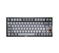 CHERRY KW 300W MX, Clavier Mécanique Compact Hot-Swap, Disposition UK (QWERTY), Éclairage Blanc, pour Windows, Interrupteurs MX2A Silent Red, Noir