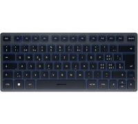 CHERRY KW 7100 MINI BT Bluetooth Clavier suisse, Qwertz bleu Touches à frappe silencieuse, fonction Multipair