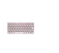 CHERRY KW 7100 MINI BT, Clavier compact multi-appareils avec trois canaux Bluetooth, Disposition allemande (QWERTZ), Design plat, étui de transport inclus, Cherry Blossom