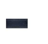 CHERRY KW 7100 MINI BT, Clavier compact multi-appareils avec trois canaux Bluetooth, Disposition UK (QWERTY), Design plat, étui de transport inclus, Slate Blue