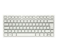 CHERRY Clavier KW 7100 MINI BT – compact multi-appareils Bluetooth 3 canaux QWERTZ Milk White