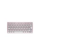 CHERRY KW 7100 MINI BT, Clavier compact multi-appareils avec trois canaux Bluetooth, Disposition française (AZERTY) Design plat, étui de transport inclus, Cherry Blossom