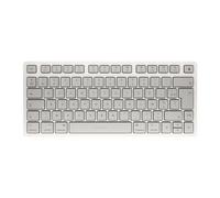 CHERRY KW 7100 Mini - Clavier - pour MAC - 75% - compact - sans fil - Bluetooth 5.1 - AZERTY - Français - commutateur : CHERRY SX - blanc clair de lune - emballage sans plastique