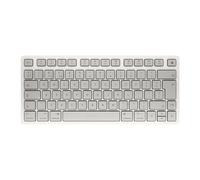 CHERRY KW 7100 Mini BT for Mac, Clavier Compact pour Mac avec 3 canaux Bluetooth, Disposition UK (QWERTY), Clavier sans Fil Multi-Appareils, Blanc Moonlight