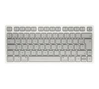 CHERRY KW 7100 Mini - Clavier - pour MAC - 75% - compact - sans fil - Bluetooth 5.1 - AZERTY - Français - commutateur : CHERRY SX - blanc clair de lune - emballage sans plastique Blanc G