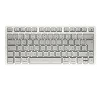 CHERRY KW 7100 MINI BT FOR MAC, Clavier Compact pour Mac avec 3 canaux Bluetooth, Disposition DE (QWERTZ), Clavier Sans Fil Multi-Appareils, Blanc Moonlight
