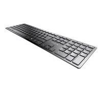 CHERRY KW 9100 SLIM clavier Universel RF sans fil + Bluetooth AZERTY Français Noir