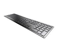 CHERRY KW 9100 SLIM - Clavier - sans fil - 2.4 GHz, Bluetooth 4.0 - Pan Nordic - commutateur : CHERRY SX - noir, argent
