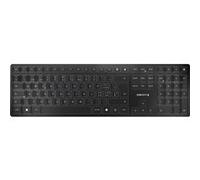 CHERRY KW 9100 SLIM - Clavier - sans fil - 2.4 GHz, Bluetooth 4.0 - Suisse - commutateur : CHERRY SX - noir, argent Noir