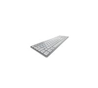 CHERRY KW 9100 SLIM FOR MAC - Clavier QWERTY Anglais, USB + Bluetooth, Cherry SX, 110 touches, Argent, Batterie 650mAh, 440x130x15mm