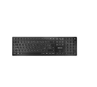 CHERRY Clavier KW 9100 SLIM – sans fil Bluetooth/Radio, QWERTZ/QWERTY, rechargeable, gris anthracite