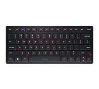 Cherry KW 9200 Mini clavier compact sans fil rechargeable avec Bluetooth 5.0 et connectivité filaire