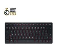 CHERRY KW 9200 MINI - Clavier - sans fil - 2.4 GHz, Bluetooth 5.0 - Tchèque - commutateur : CHERRY SX - noir