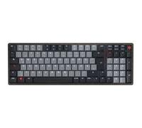 CHERRY KW 550 MX LP, Clavier Mécanique Low-Profile Au Format 96%, Disposition Allemande (QWERTZ), Fonction Multi-Appareils, Interrupteurs MX LP 2.0 Ivory, Noir