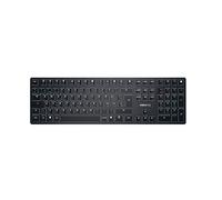CHERRY KW X ULP, Clavier mécanique haut de gamme ultra-plat, Disposition suisse (QWERTZ), Clavier compact multi-appareils jusqu’à 4 appareils différents, Rechargeable, Noir