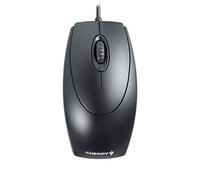 CHERRY WheelMouse, Souris Filaire, Design Symétrique pour Droitiers et Gauchers, Capteur Optique, Port USB, Adaptateur PS/2 inclus, Noir