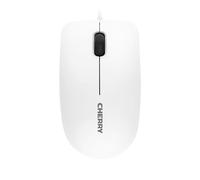 Cherry MC 1000, Souris de Bureau Filaire, Capteur Optique (1.200 dpi), 3 Boutons, Design symétrique pour droitiers et gauchers, Certification GS, Blanc grisé