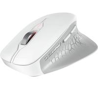 CHERRY MSW Stream Comfort Souris radio optique blanc 6 Boutons 4000 dpi ergonomique, Touches à frappe silencieuse