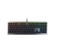CHERRY MV 3.0, Clavier gaming mécanique avec rétro-éclairage RGB, Disposition allemande (QWERTZ), design en aluminium très brillant, CHERRY MV Switches (VIOLA), Noir