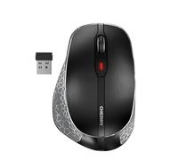 Cherry MW 8C Ergo, Souris sans Fil avec Repose-Pouce Ergonomique, Connexion Bluetooth ou Radio 2,4 GHz, Rechargeable, Noir