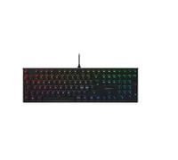 CHERRY MX 10.0N RGB, Clavier de gaming mécanique plat, Disposition pan-nordique (QWERTY), Filaire, Original MX LOW PROFILE RGB SPEED Switches, Noir