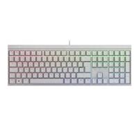 CHERRY MX 2.0S - Clavier - backlit - USB - QWERTZ - Allemand - commutateur : CHERRY MX Brown - blanc Blanc G