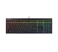 CHERRY MX 2.0S, Clavier de Gaming Mécanique avec Rétro-Éclairage RGB, Disposition UK (QWERTY), Filaire, Conçu en Allemagne, Original MX Red Switches, Noir