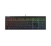 CHERRY MX 2.0S, Clavier de Jeu Mécanique avec Éclairage RGB, Disposition Britannique (QWERTY), Filaire, Conçu en Allemagne, Commutateurs MX2A Red, Noir