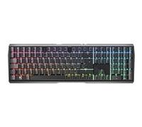 CHERRY MX 3.0S - Clavier - backlit - sans fil - 2.4 GHz, Bluetooth 5.2 - AZERTY - Français - commutateur : CHERRY MX Red - noir Noir G