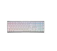 CHERRY MX 3.0S Wireless, Clavier mécanique de gaming sans fil avec rétro-éclairage RGB, Disposition allemande (QWERTZ), Connexion Bluetooth, Radio ou filaire, MX BROWN Switches, Blanc