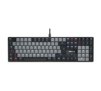 CHERRY MX 500 MX LP - Clavier - 100% - full size - rétro-éclairé - USB-C - QWERTZ - Allemand - commutateur : CHERRY MX Low Profile 2.0 Ivory - noir