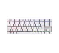 CHERRY MX 8.2 TKL - Clavier - backlit - sans fil - 2.4 GHz, Bluetooth 5.2, cordé - Français - commutateur : CHERRY MX Red - blanc