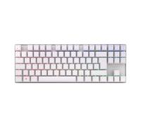 CHERRY MX 8.2 TKL Wireless, Clavier de Jeu sans Fil sans Pavé Numérique, Disposition Allemande (QWERTZ), Bluetooth, 2,4 GHz & Câble, MX2A Red Switches, Blanc