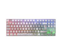 CHERRY MX 8.2 - XAGA Edition - clavier - 80% - TKL - rétroéclairé - sans fil - Bluetooth 5.2, 2.4 GHz, USB-C - QWERTZ - Allemand - commutateur : CHERRY MX2A Blue - blanc Blanc G