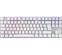 CHERRY MX 8.2 TKL Wireless, Clavier de Jeu sans Fil sans Pavé Numérique, Disposition Allemande (QWERTZ), Bluetooth, 2,4 GHz & Câble, MX2A Red Switches, Blanc