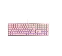 CHERRY MX BOARD 3.0 S, Clavier de Jeu Mécanique Filaire, Disposition Allemande (QWERTZ), Boîtier en Aluminium, Éclairage RGB, MX BLUE Switches, Pink