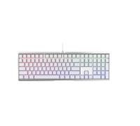 CHERRY MX Board 3.0 S, Clavier de Jeu Mécanique Filaire, Disposition EU (QWERTY), Boîtier en Aluminium, Éclairage RGB, MX Brown Switches, Blanc