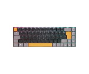 CHERRY MX LP 2.1 - Clavier - compact - backlit - sans fil - 2.4 GHz, Bluetooth 5.2, cordé - Français - commutateur : CHERRY MX profil bas - noir