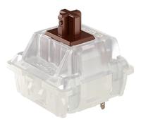 Cherry MX MX1A-L1NA Lot de 10 interrupteurs à touches marron avec interrupteur linéaire pour clavier mécanique, emballés dans une boîte de protection en polyéthylène avec extracteur d'interrupteur.