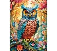 CHERRY PAZZI Papier Hibou Puzzle 1000 pièces