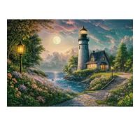 CHERRY PAZZI Puzzle du phare au clair de lune 500 pièces