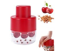 Cherry PitterTool,cherry Pit Remover,Push Type Cherries Corer Multiple,Kitchen 7 Holes Multi Pitter Tool for Multiple, Perfect for Making Homemade Jam, Multiples Cherries Seed Remover, Easy To Use-A