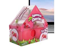 Cherry Squeeze Toys - 14cm Realistic Fruit Sensation Soft Ball, Giant Slow Rebound Stress Relief Cherry with Flexible Stem, Tactile Sensory Tool, Ideal for Workplace Desks and Classroom Study Breaks